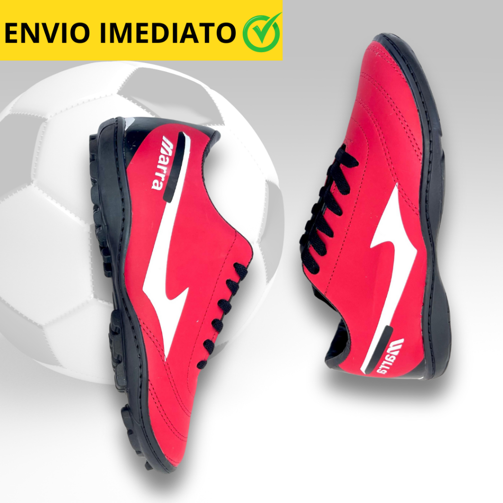 Chuteira SOCIETY e FUTSAL Costurada Reforçada Quadra Salão Campo Sintético Adulto Unissex PROMOÇÃO em Oferta na Shopee