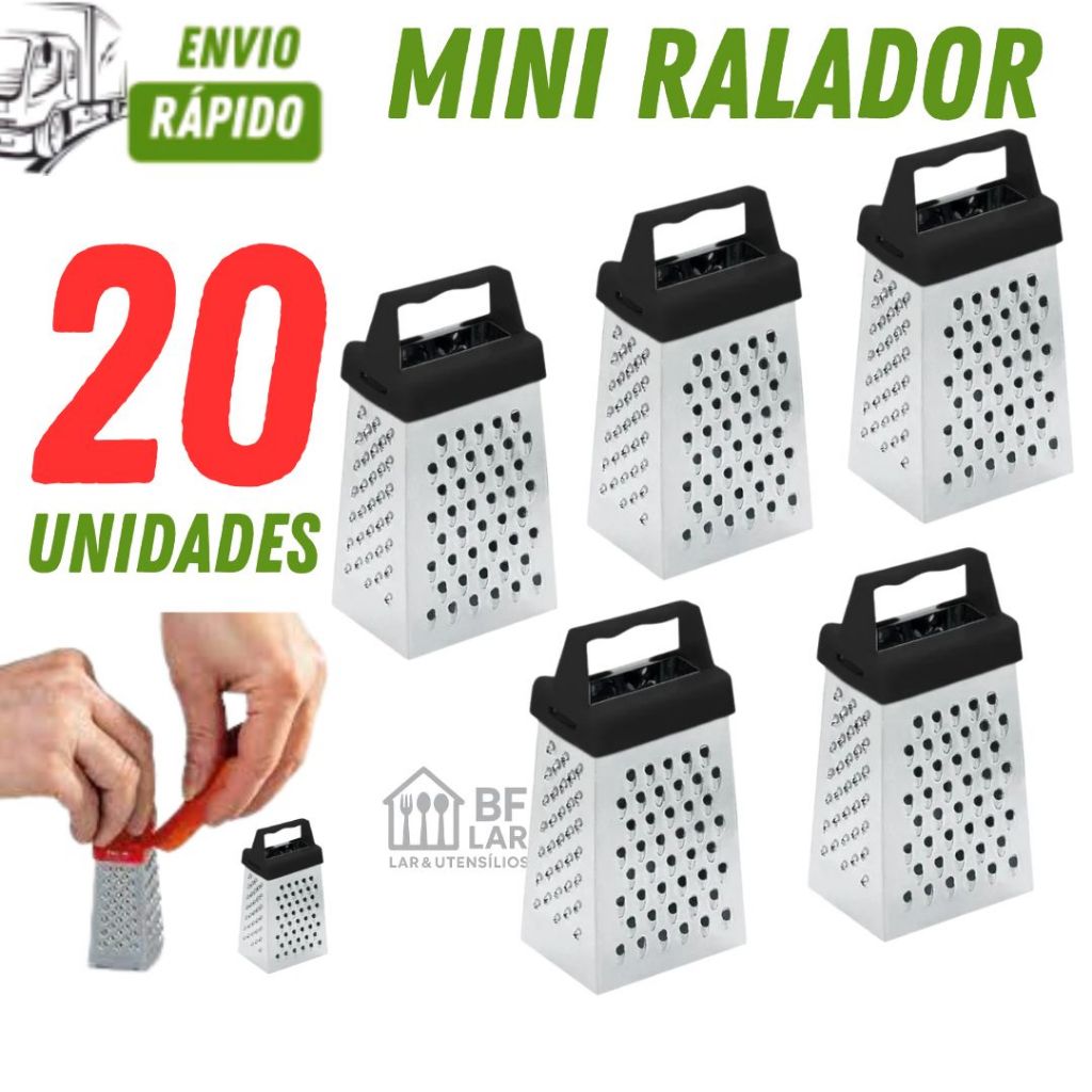 Kit Mini Ralador com 30 OU 20 unidades em Aço Inox Premium para Lembrancinhas ou Chá de Bebê Cozinha