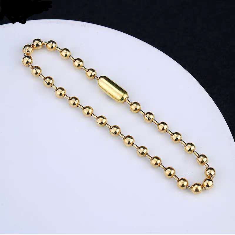 50/100/150/200/250/300 PCS Corrente De Bolinha Com Canoa 10cm Tag Chaveiro acessórios de moda em Oferta na Shopee