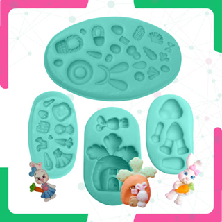 Kit Molde de Silicone para Biscuit Aplique Pascoa em Oferta na Shopee