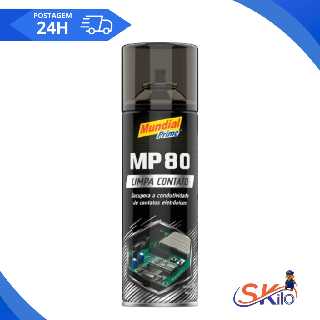 Limpa Contatos MP80 300ml Spray Circuitos Elétricos Eletrônicos Automotivo Informática Celulares