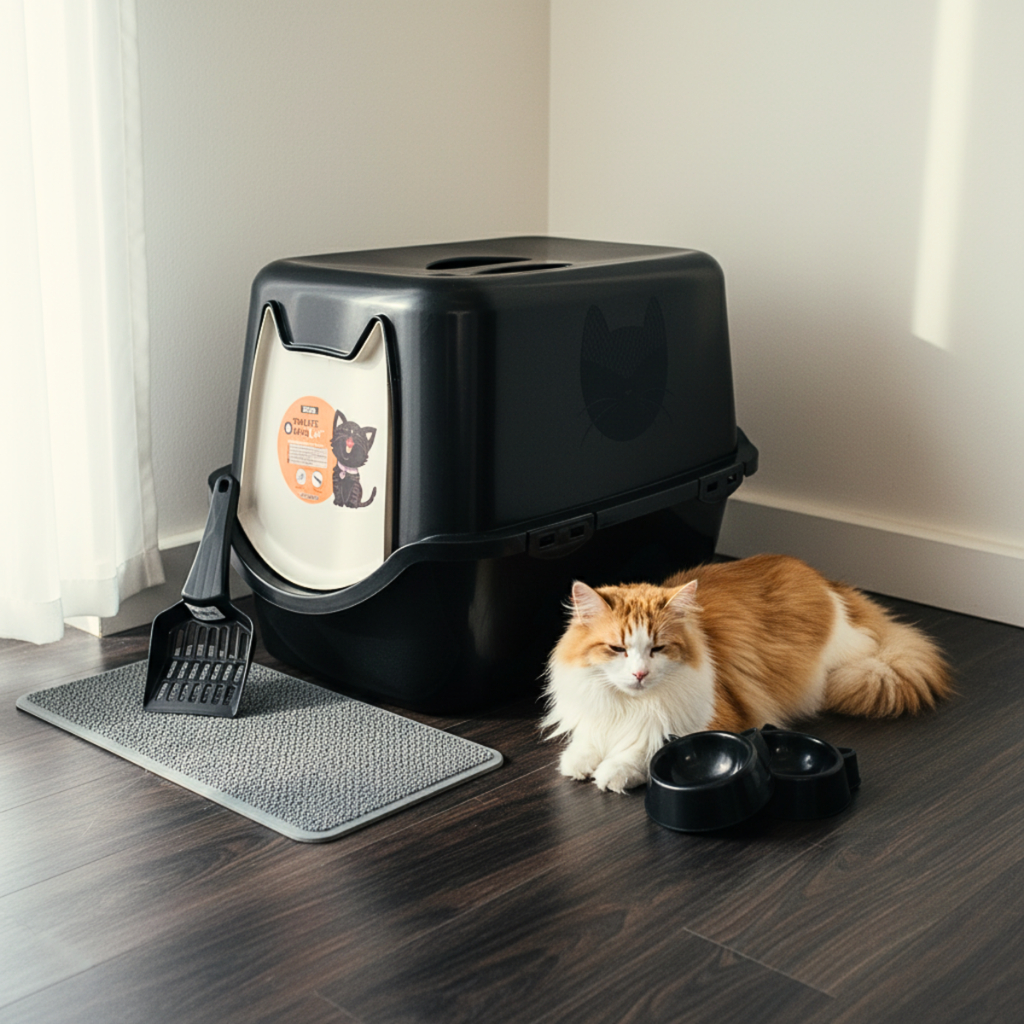 Caixa Areia Fechada Banheiro Toalete Sanitário Gato Antiodor Durapets em Oferta na Shopee