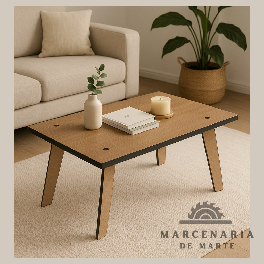 Mesa de centro Mesinha em MDF Mesa Decorativa