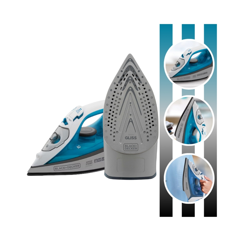 Ferro De Passar Roupa Com Vaporizador FX3060 Black & Decker em Oferta na Shopee