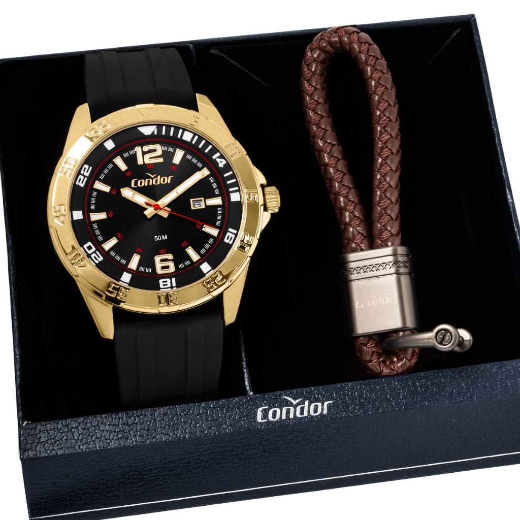 Kit Relógio Condor Masculino com Chaveiro CO2115MWS/K5P em Oferta na Shopee