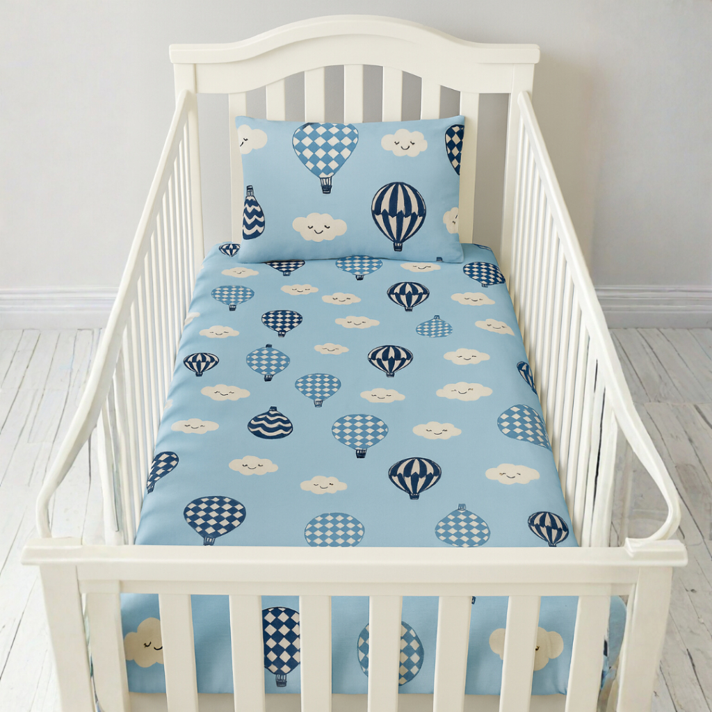 Jogo de Lençol Para Berço 02 peças  Percal 400 Fios Várias Estampas Baby