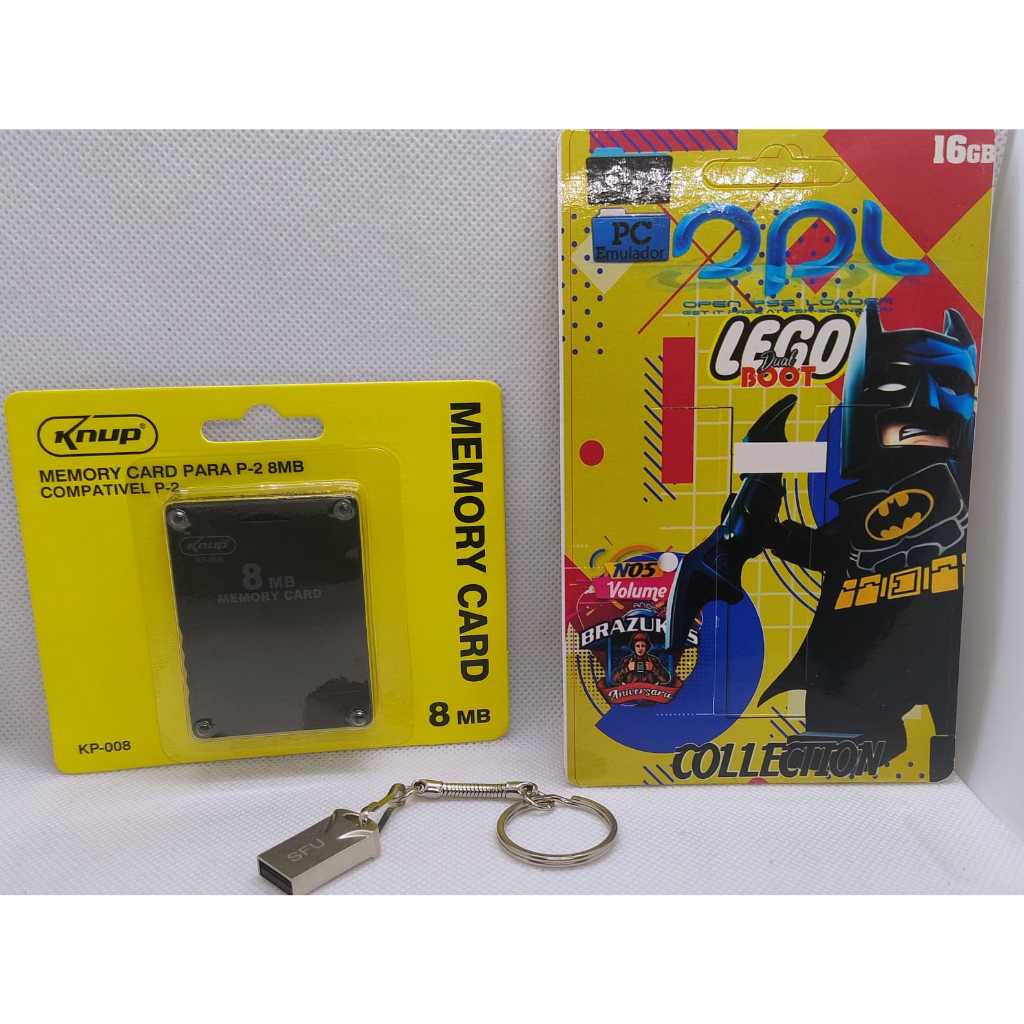 Kit Opl - Pendrive  + Memory Card  Com Opl Instalado