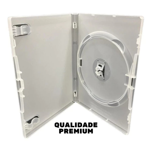 10 Unidades - Estojo / Box DVD Transparente Modelo Padrão em Oferta na Shopee