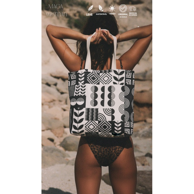 Sacola Ecobag Feminina Bolsa com Alça Transaversal Lançamento Blogueira Para Praia Verão