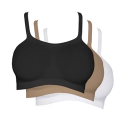 Kit 3 Sutiãs Top Hanes Bandini sem Costura H299