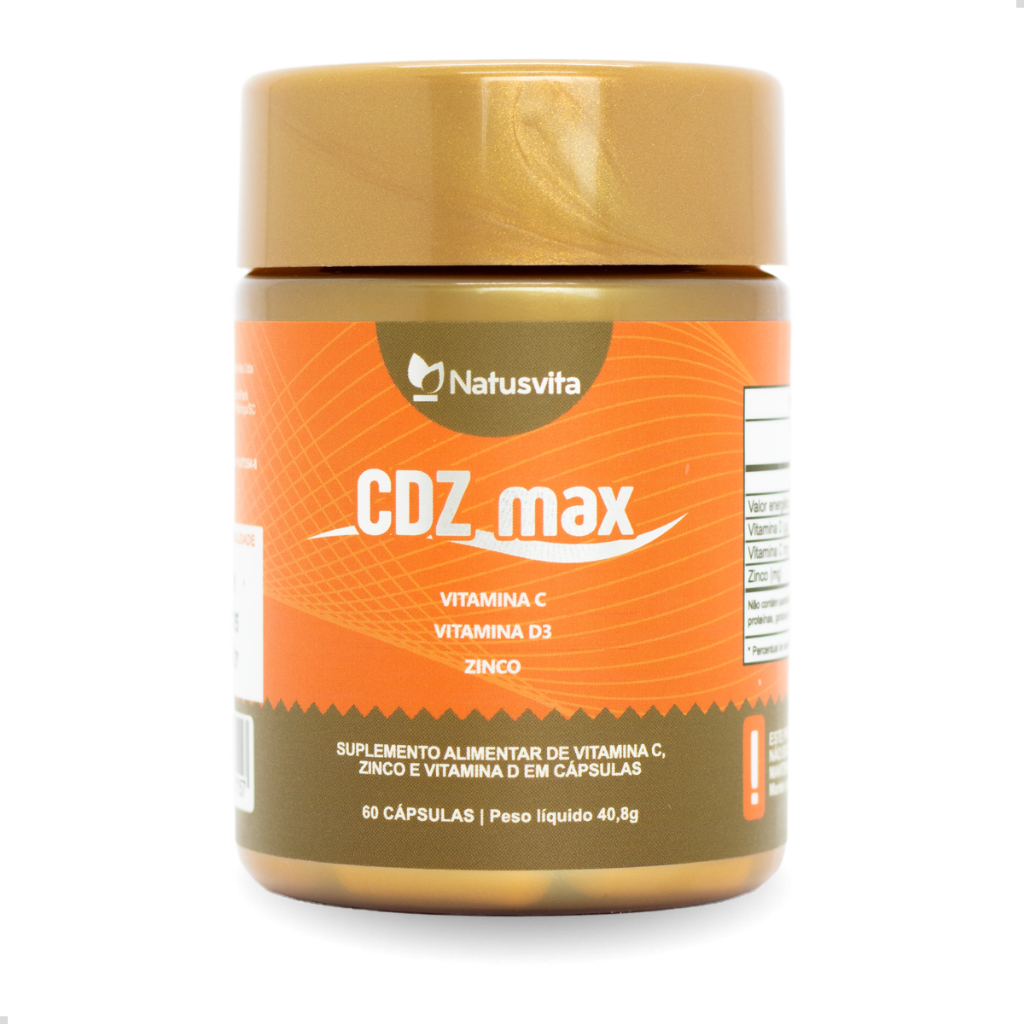 60/120/180 cáps Vitamina C 1000mg + Vitamina D3 2000ui + Zinco 29,59mg Cápsulas