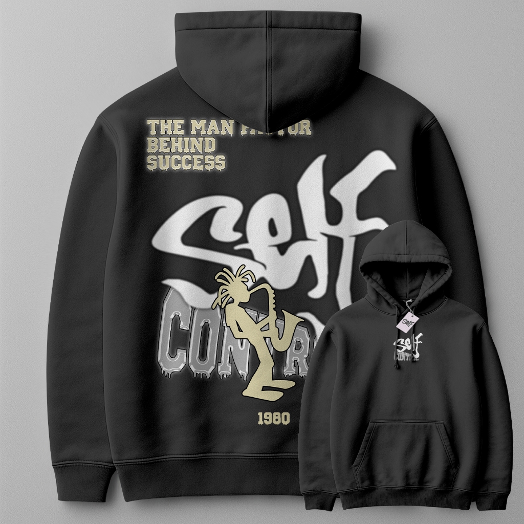 Moletom Casaco Self Control 1980 BEHIND SUCCESS Streetwear Blusa Moleton Casual Urban Style em Oferta na Shopee
