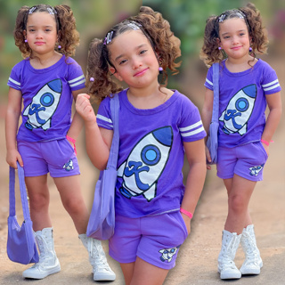 Conjunto Infantil Menina Emilly Vick Leve Ideal para o Dia a Dia Verão em Oferta na Shopee