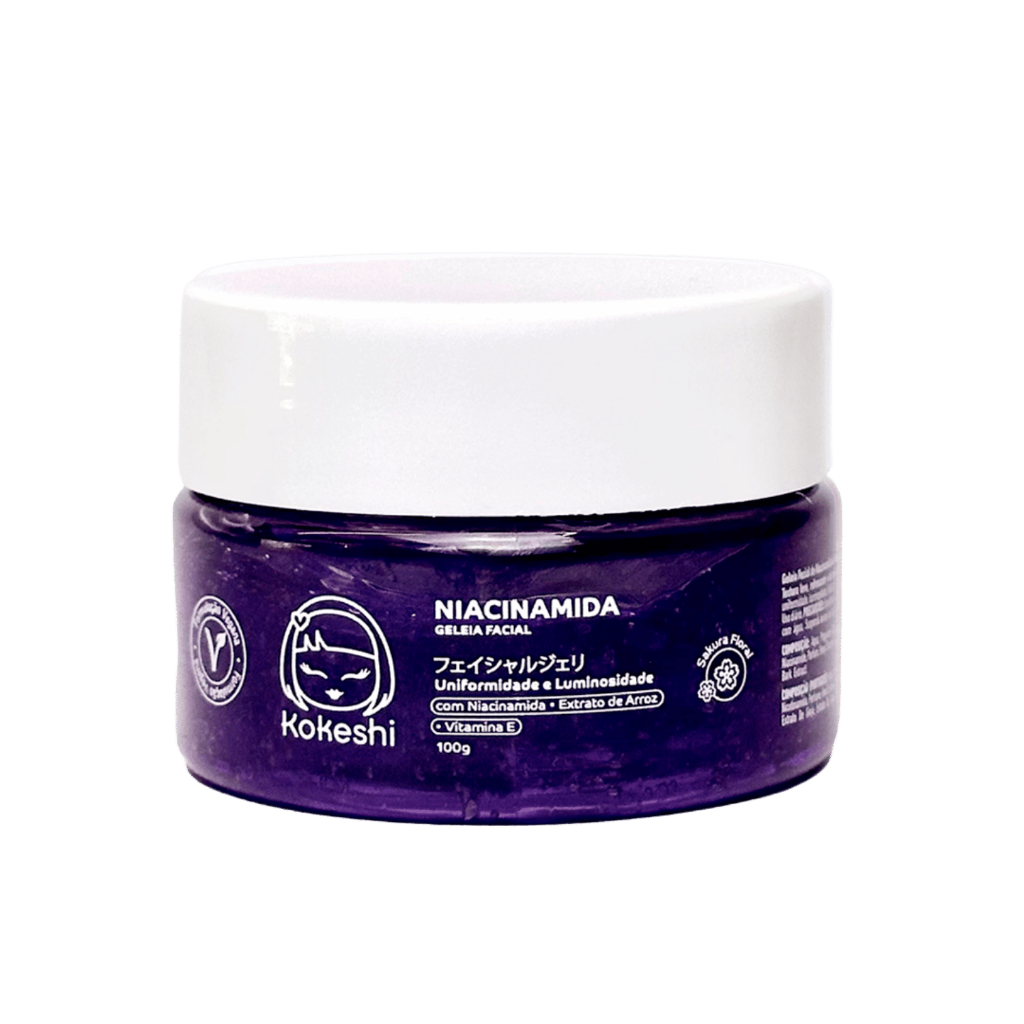Geleia Hidratante Facial Niacinamida Anti Ruga 100g Kokeshi em Oferta na Shopee