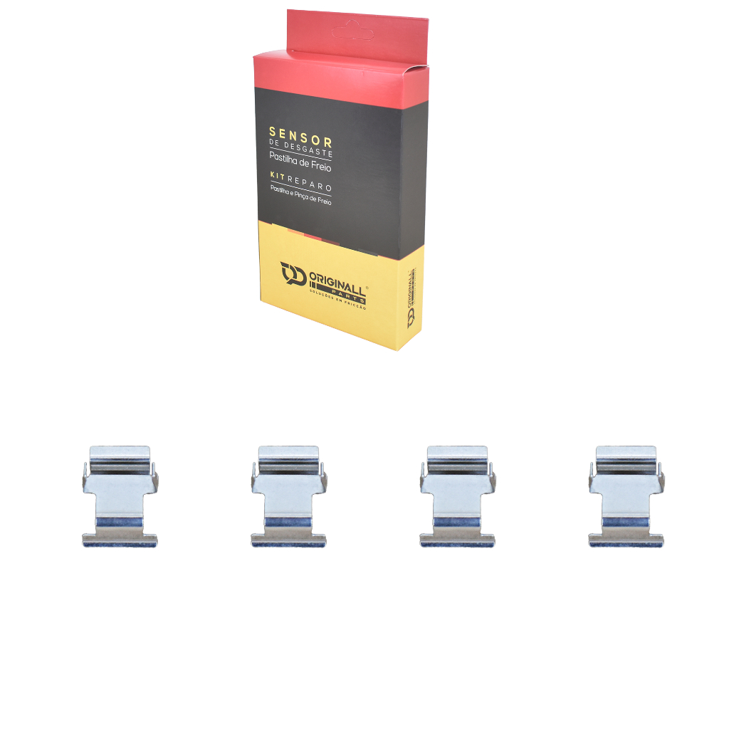 Kit 4 Trava Mola Pastilha Freio Traseiro Mitsubishi Airtrek ASX Grandis Lancer Outlander Pajero Full