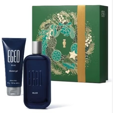 Kit Egeo Blue (2 itens)Desodorante Colônia 90ml mais um Shower gel 100g