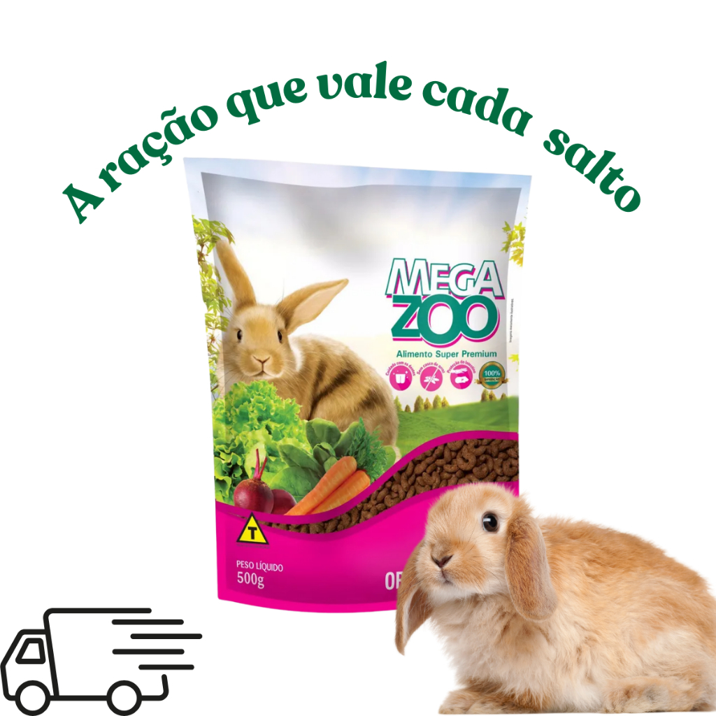 Ração para Coelhos adulto  megazoo