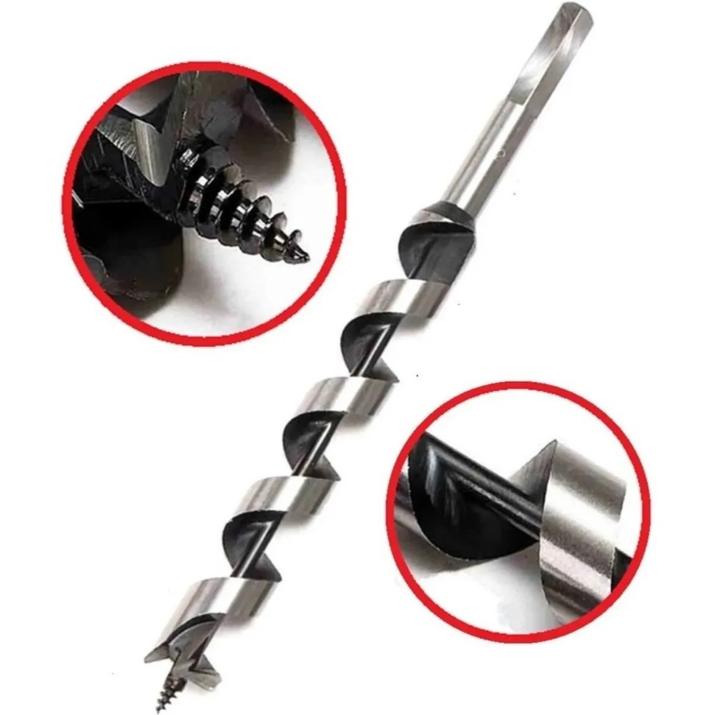 Broca Serpentina Para Madeira Bitola 24mm Comprimento 460mm