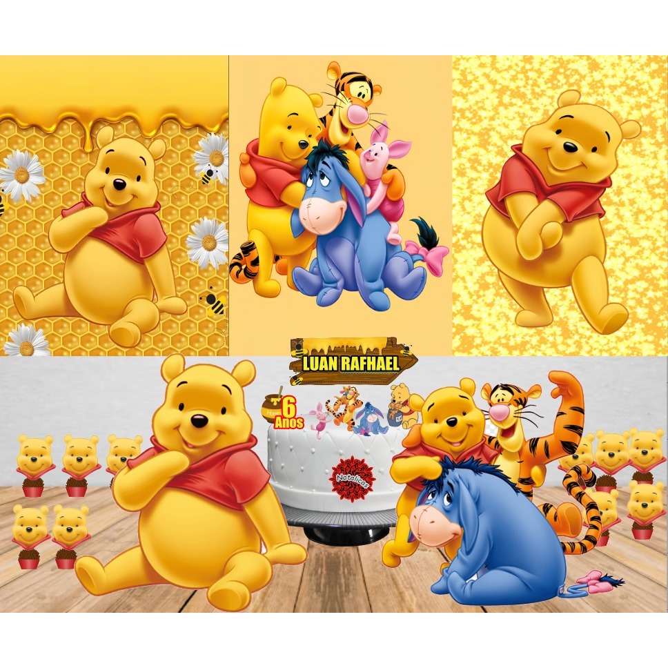 Kit Festa Ursinho Pooh em Oferta na Shopee