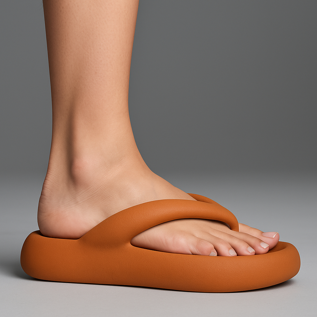 Chinelo Sandalia Feminina Nuvem Chinela de Dedo Confortavel Macia Leve Estilosa Moderna Tendencia