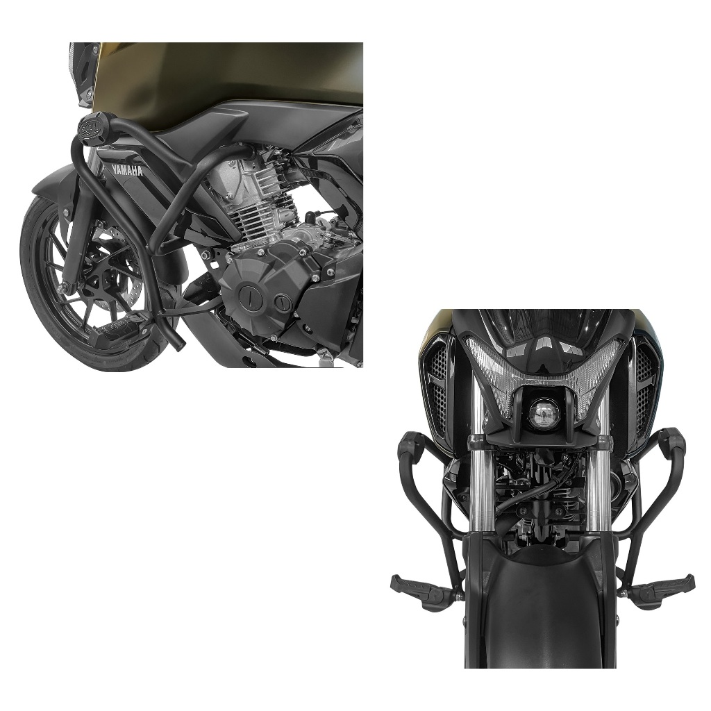 Protetor de motor Carenagem com pedaleira Scam - Yamaha Fazer Fz15 2023 2024 2025 2026