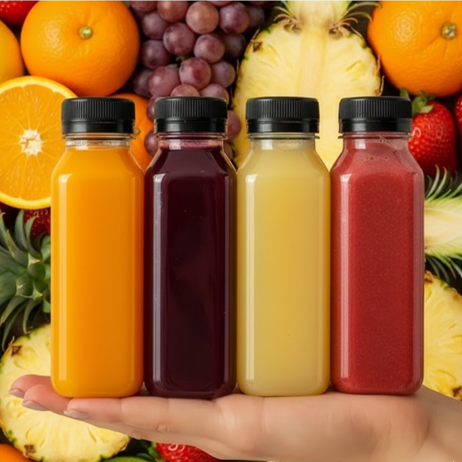 Garafas PET pra Suco  300ml / 500ml Garrafinha com Tampa Caldo de Cana Envio Rápido 5, 10, 20, 30 e 40 unidades em Oferta na Shopee