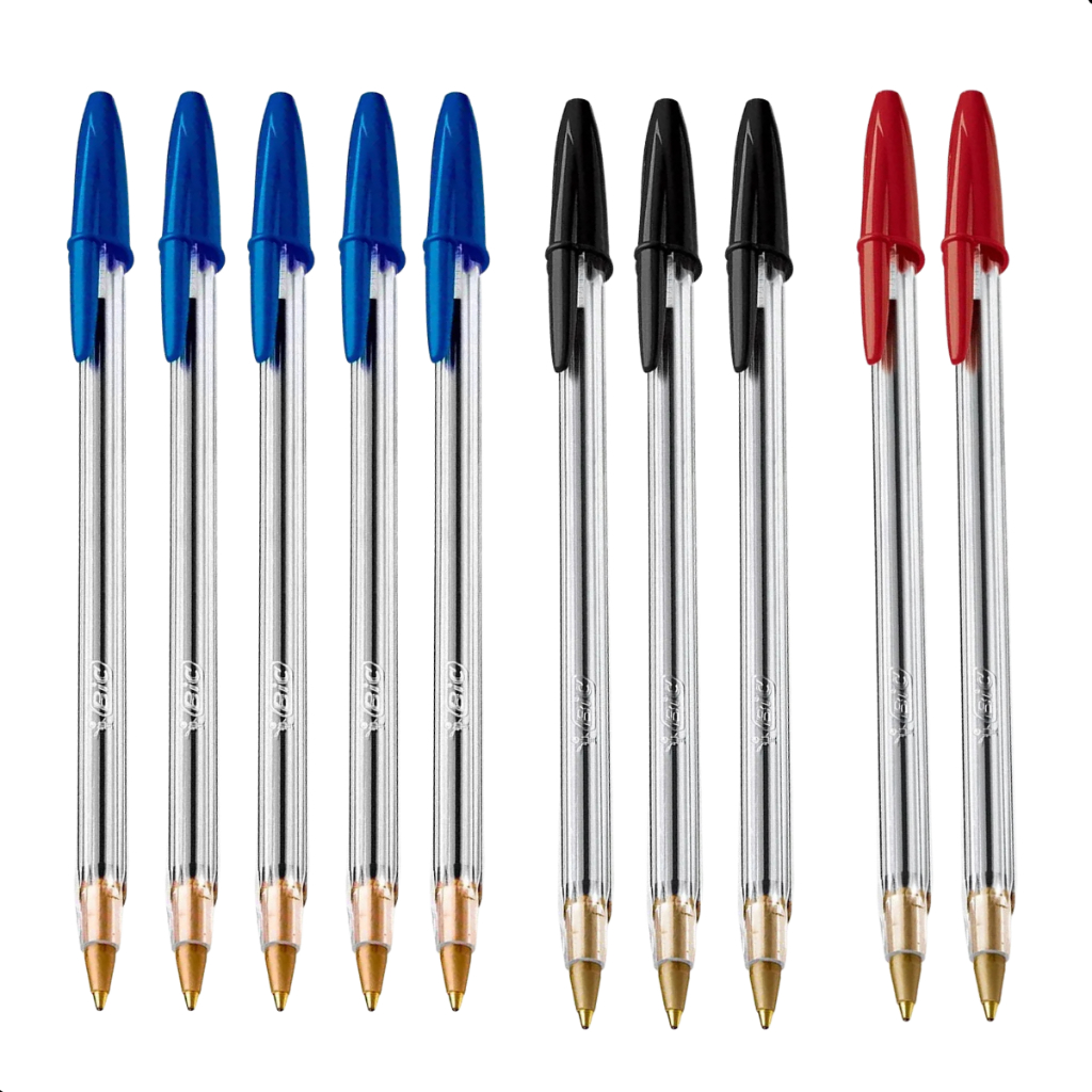Kit 10 Canetas Bic Azul(5) Preta(3) Vermelha(2) Clássica Esferográfica Ponta Média 1.0mm Original em Oferta na Shopee