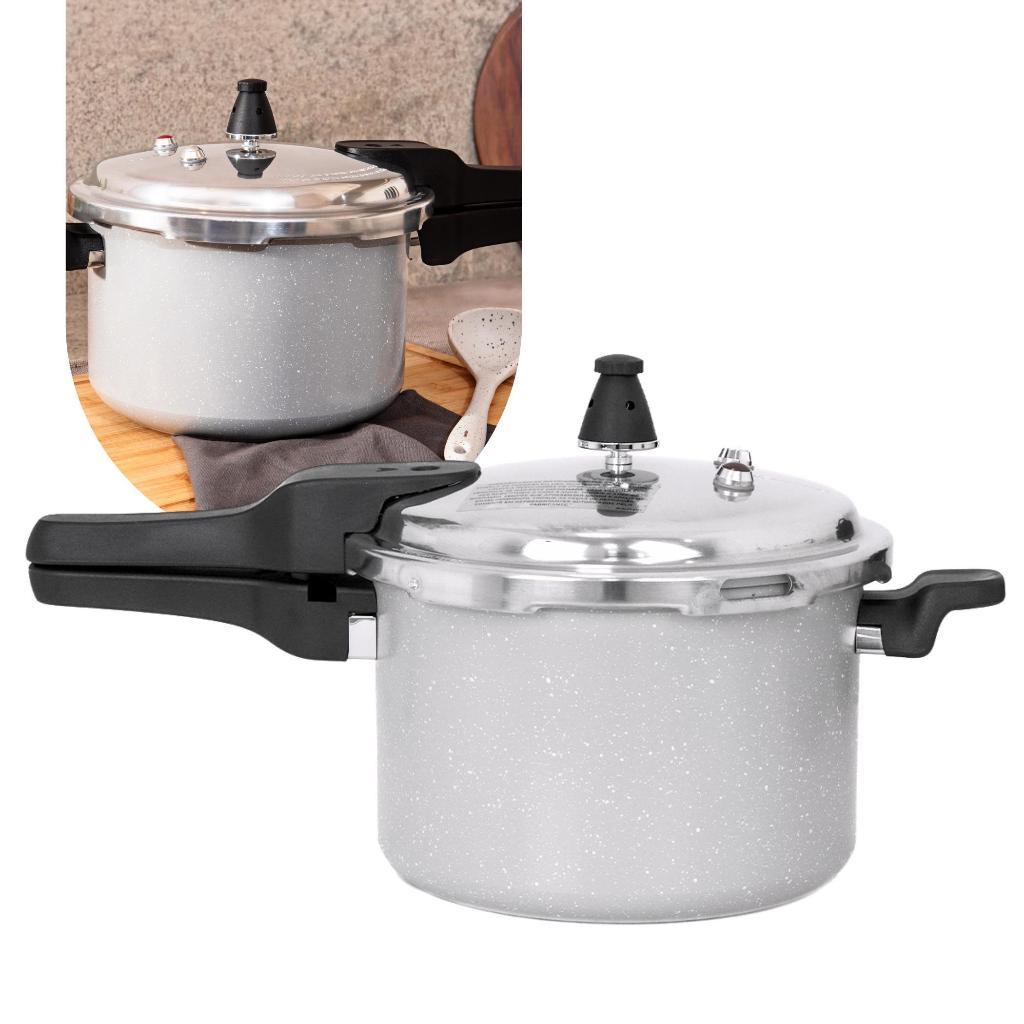 Panela de Pressão Brinox 4,2L ou 5,4L Indução Fechamento Externo Antiaderente Cor Gris em Oferta na Shopee