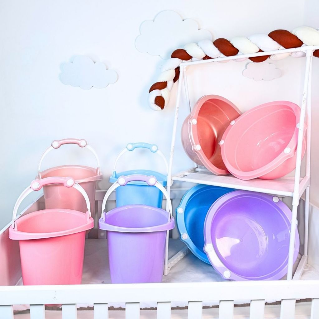 Kit Bacia 14 L e Balde 11L para Bebê – Praticidade e Cuidado no Dia a Dia em Oferta na Shopee