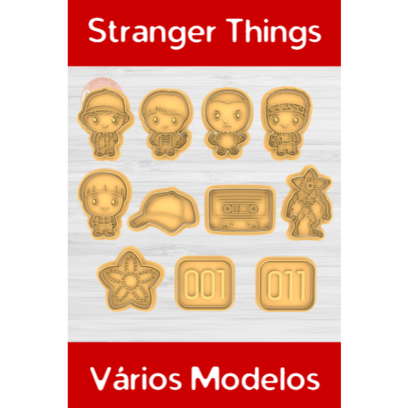 [O MAIS BARATO!] Cortador de Biscoito / De Biscuit - Stranger Things em Oferta na Shopee