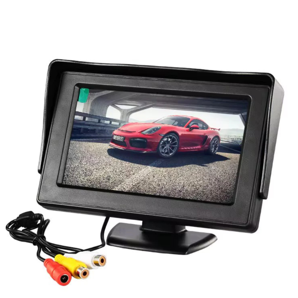 Mini Monitor Veicular LCD 4.3 Polegada Portátil Ipega