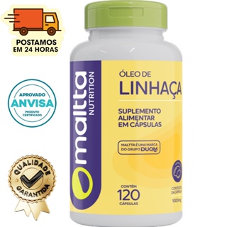 Óleo de Linhaça - 120 Cápsulas 1000mg - Duom em Oferta na Shopee