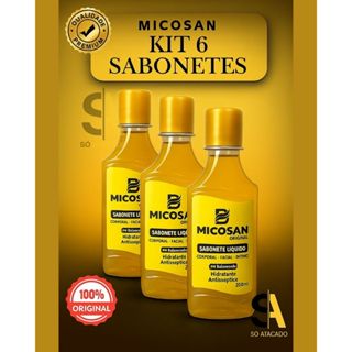 Kit 6 UND - Sabonete Micosan Líquido 200ml – Uso Corporal, Facial e Íntimo – Baruc em Oferta na Shopee