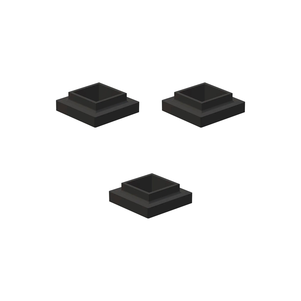 Kit 3 Quadrados Plástico Prensa Lee Turret Square Giro Haste