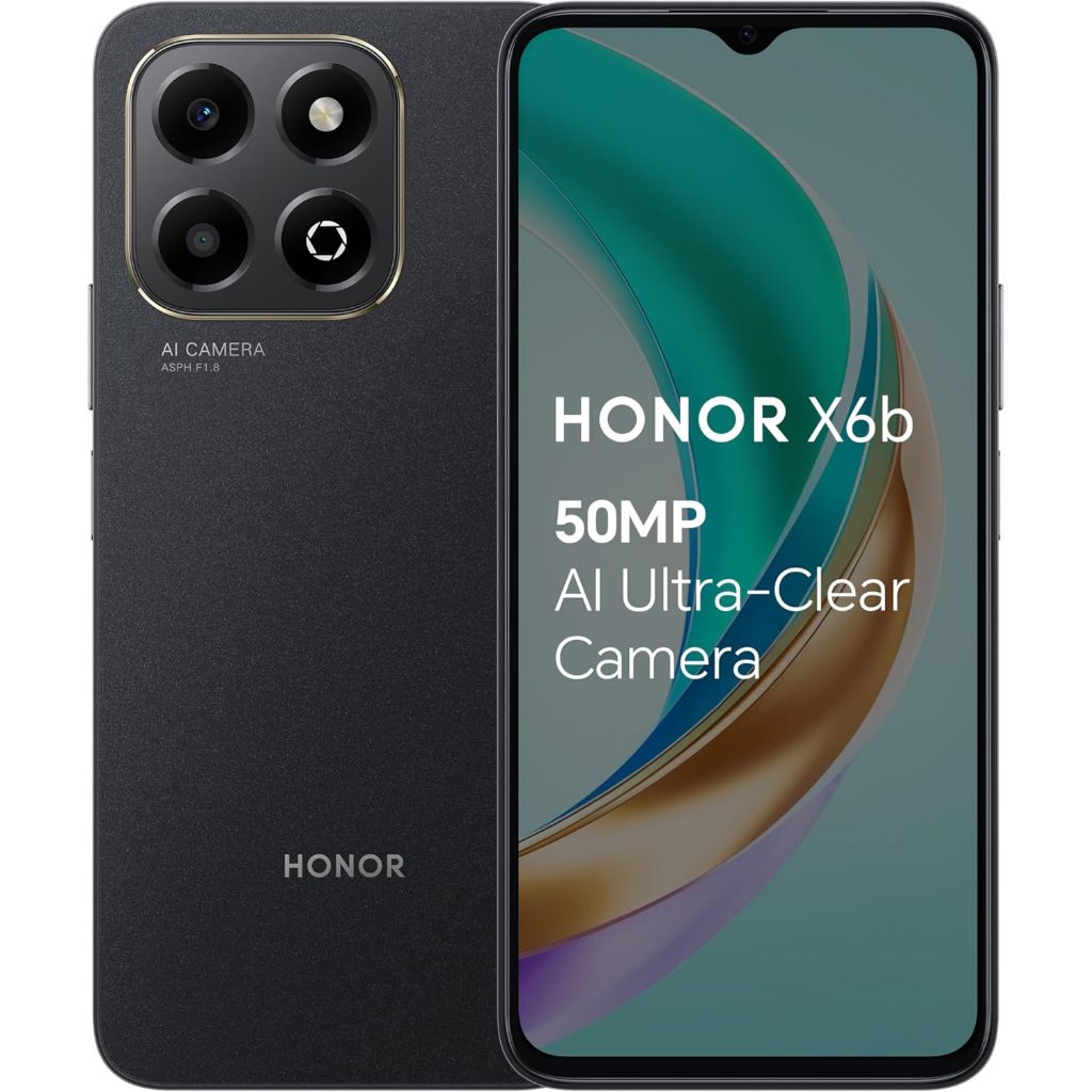 Honor X6b 5g 256gb 8gb (4gb Ram + 4gb Turbo) Tela 6,77 120hz Câmera Ultra Nítida 50mp Com Ia Preto em Oferta na Shopee