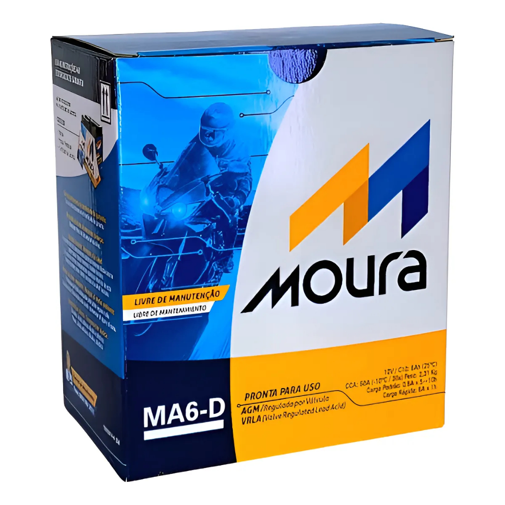 Bateria Moto Cb300, Falcon Twister Moura 6ah em Oferta na Shopee