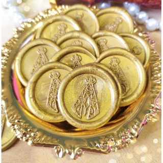 Lacre de cera Nossa Senhora selo para convite decoração diversas cores em Oferta na Shopee