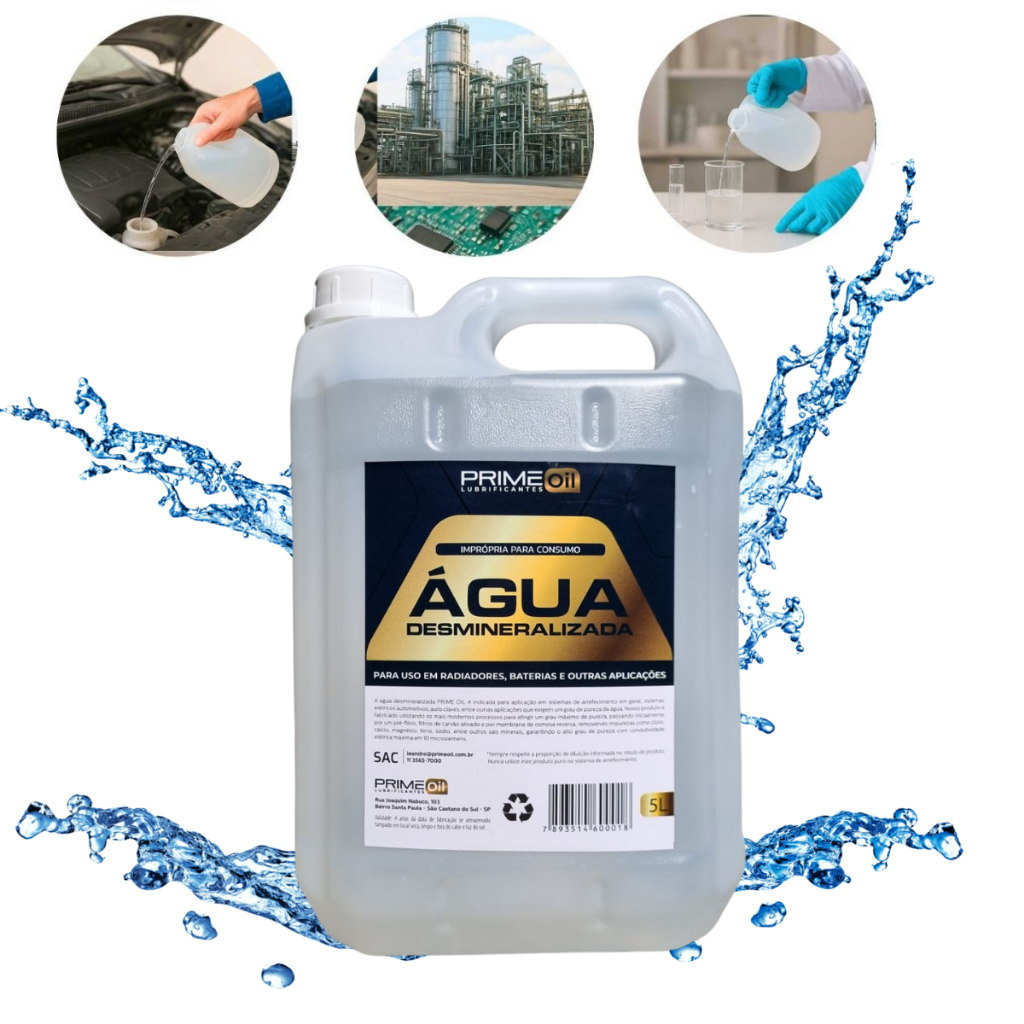ÁGUA DESMINERALIZADA 5 LITROS ARREFECIMENTO PARA MOTOR RADIADOR OU 1 LITRO em Oferta na Shopee
