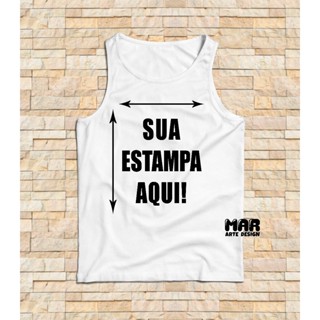 Regata Personalizada (Sua estampa aqui!) em Oferta na Shopee