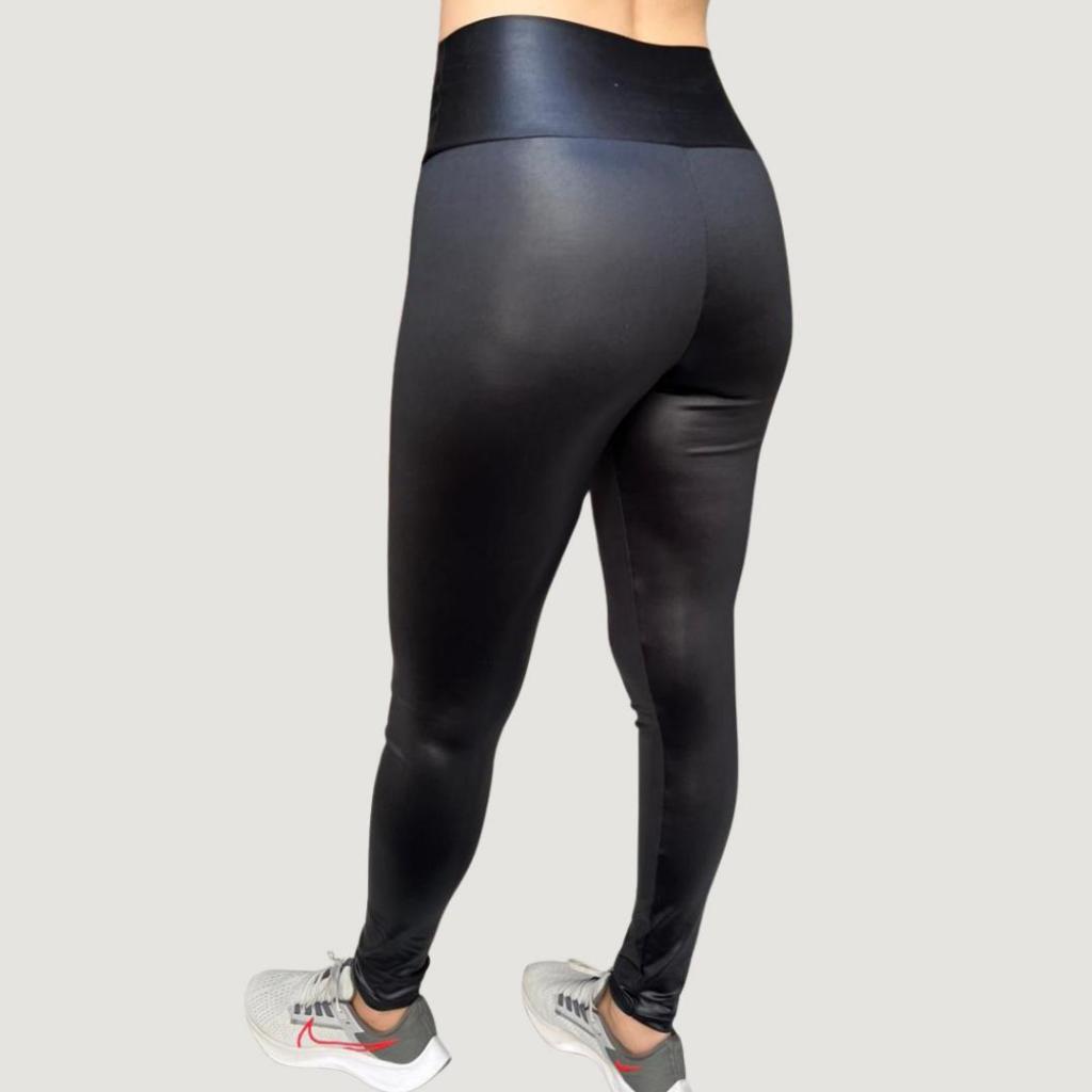 Calça Legging Feminina Cintura Alta Suplex Fitness Academia Yoga Pilates Esportiva Modeladora Zero Transparencia