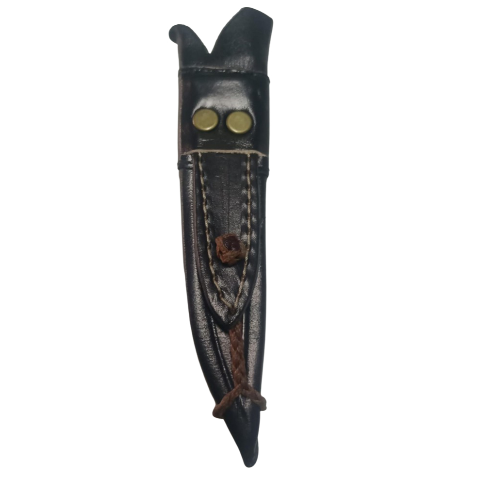 Bainha Couro Com Tento Para Faca 5" Lâmina=12,5 Cm, Largura=2,5 Cm