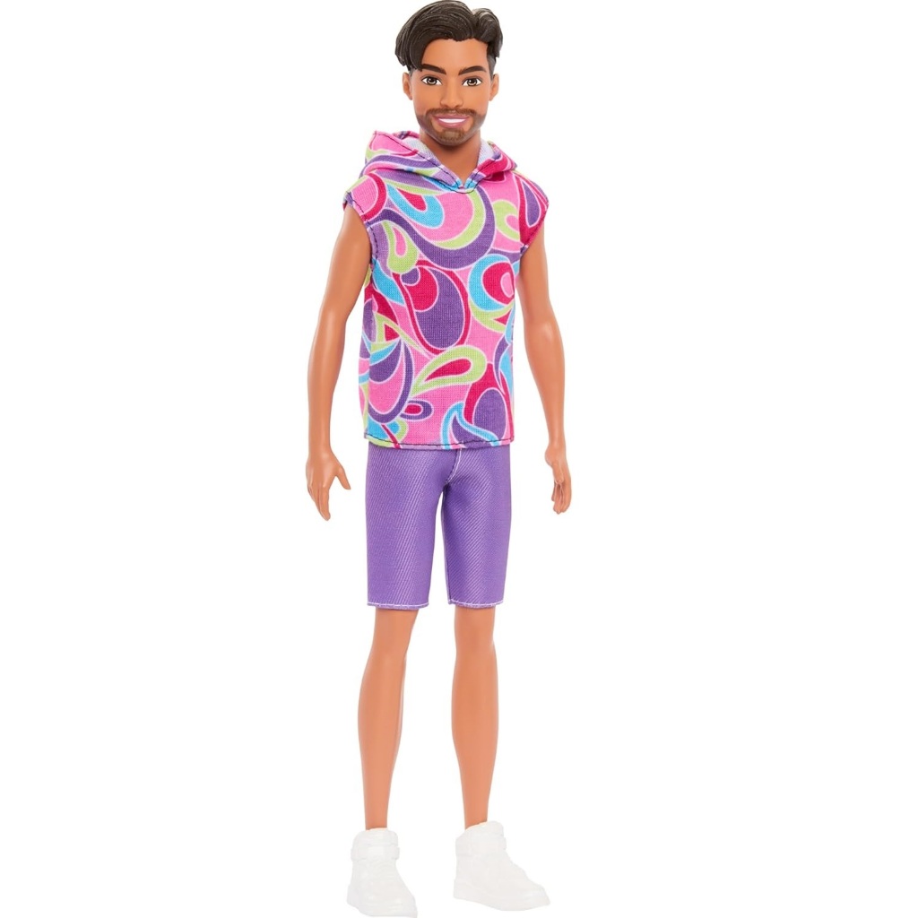 Boneco Barbie Ken Fashionistas 227 Moreno com Barba Mattel