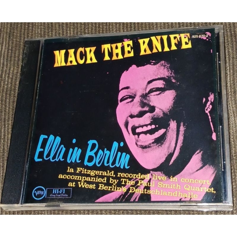 CD Ella Fitzgerald Mack the knife Ellla in berlin original Y 647