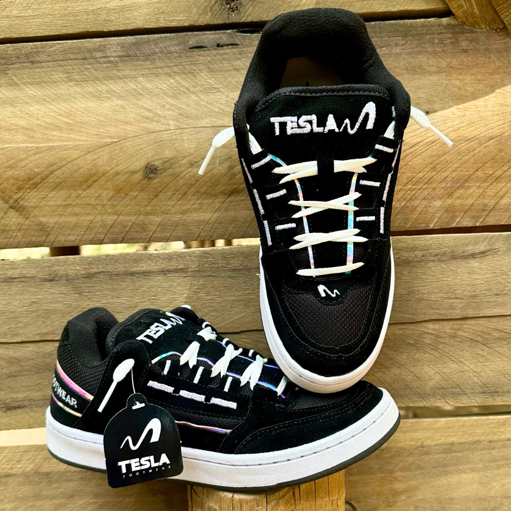 Tênis Tesla Coil Skatista Casual Masculino Esportivo Refletivo Unissex StreetWear em Oferta na Shopee