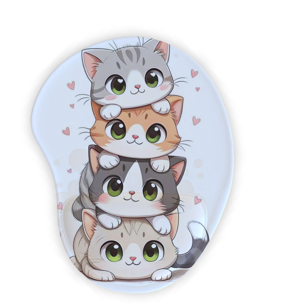 Mousepad com apoio - acessório informática computador, neopreme com emborrachado, estampas impressão digital