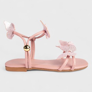 Sandália Infantil Feminina Super Delicada Borboleta Encantada Napa Soft Pétala Rose Glitter em Oferta na Shopee