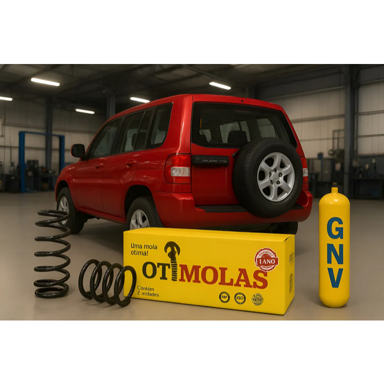 2 Mola Traseira Gnv Reforçada Mitsubishi Pajero Tr4 1.8 2.0 em Oferta na Shopee