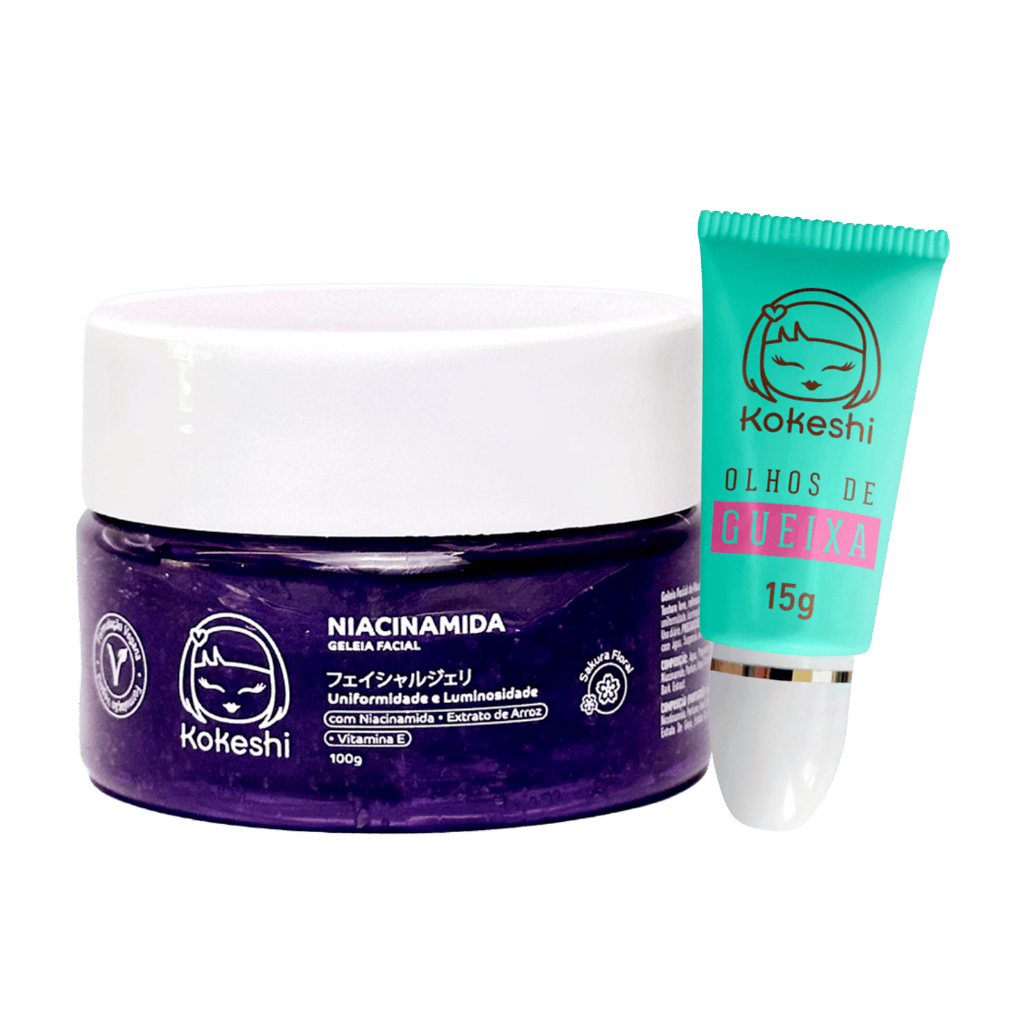 Imagem Kit Skin Care Olhos de Gueixa Geleia de Niacinamida Kokeshi