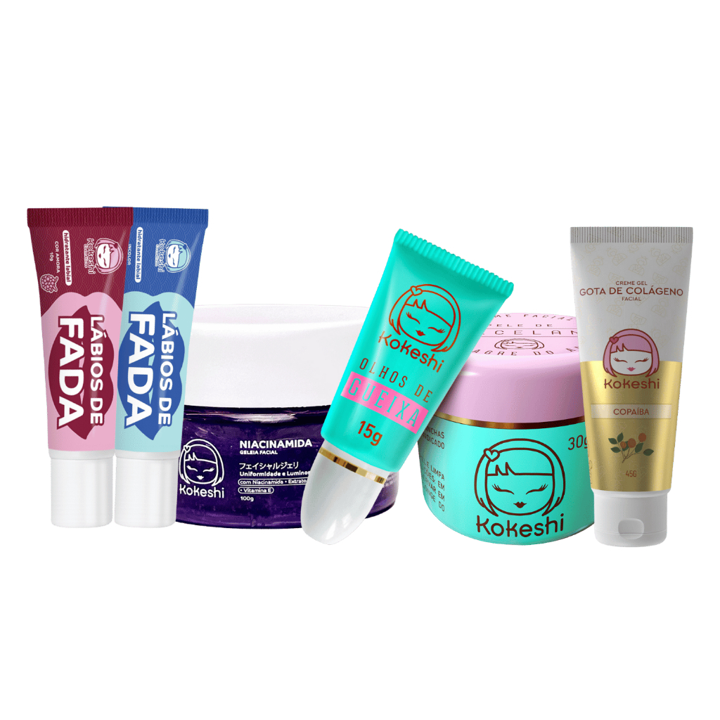 Kit Renovadores Porcelana Niacinamida Gota Colágeno Kokeshi em Oferta na Shopee