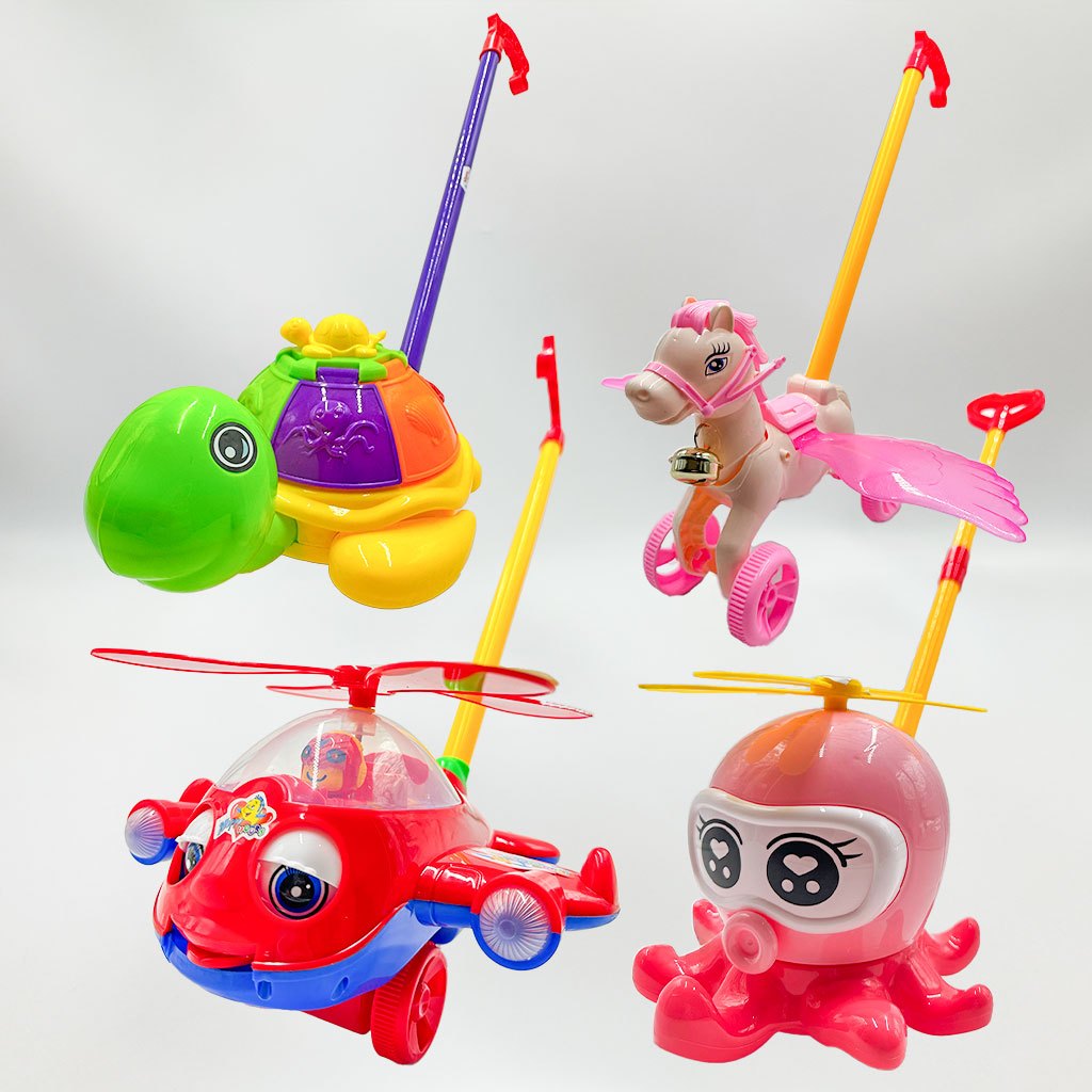 Push Plane Bebê Infantil Avião De Empurrar Puxar Empurrador Polvo Tartaruga Unicórnio em Oferta na Shopee